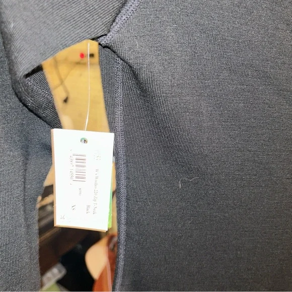 Ibex Midnight Black Long Sleeve Top XS NWT - Picture 4 of 5